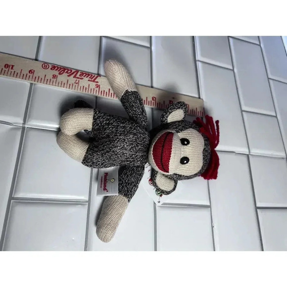Plushland Sock Monkey Sockiez Plush Animal Toy New With Tag - Picture 6 of 8